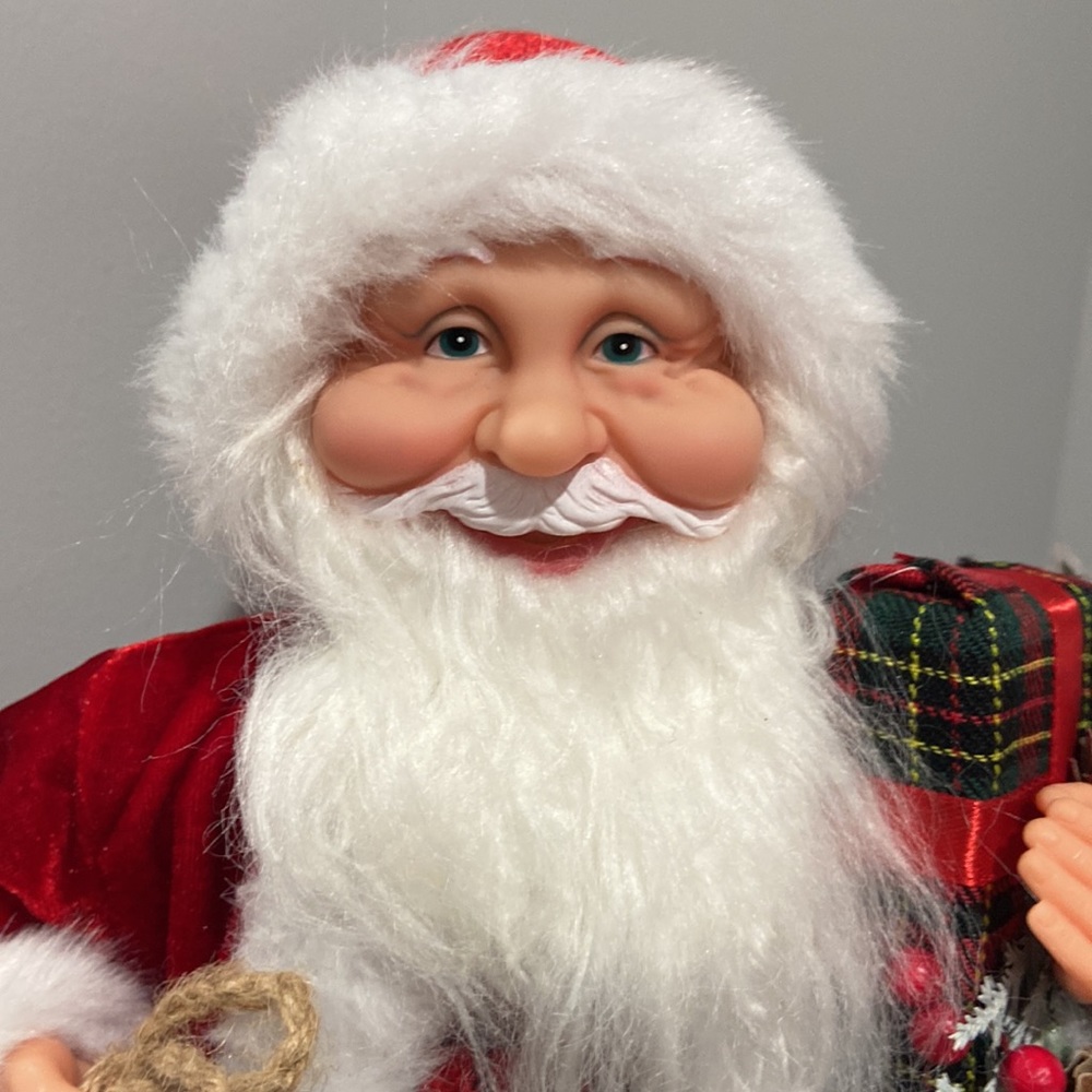18 inch Santa Clause ๐
NWT holding a sled and present with greenery - Picture 4 of 9